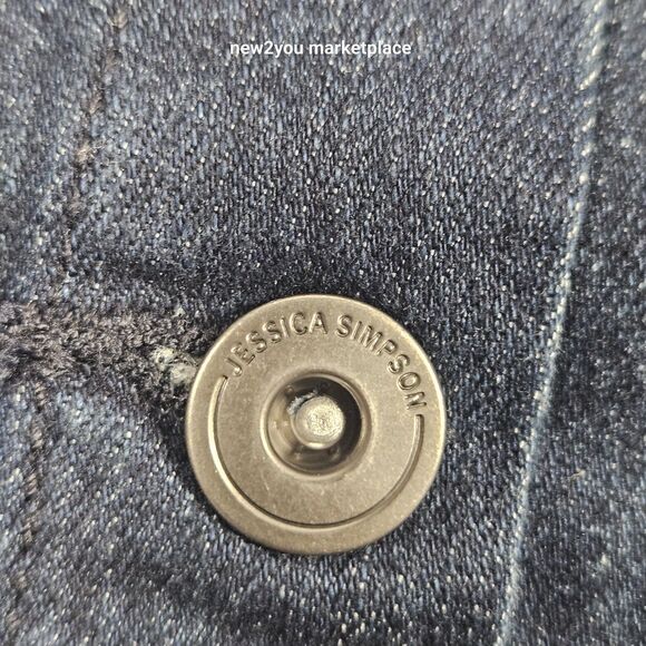 Blue Jean Jacket by Jessica Simpson. NWT. size large womans lightweight denim - Picture 2 of 13